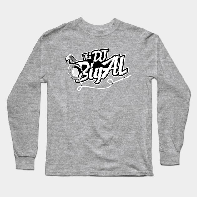 DJ Big Al Black & White Long Sleeve T-Shirt by The DJ Big Al